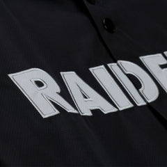 Las Vegas Raiders Coaches Full-Snap Hooded Windbreaker Jacket Black | Mitchell & Ness