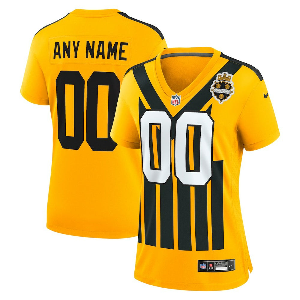 Pittsburgh Steelers Women's Alternate 1933 Throwback Game Custom Jersey Gold | Nike for Sale