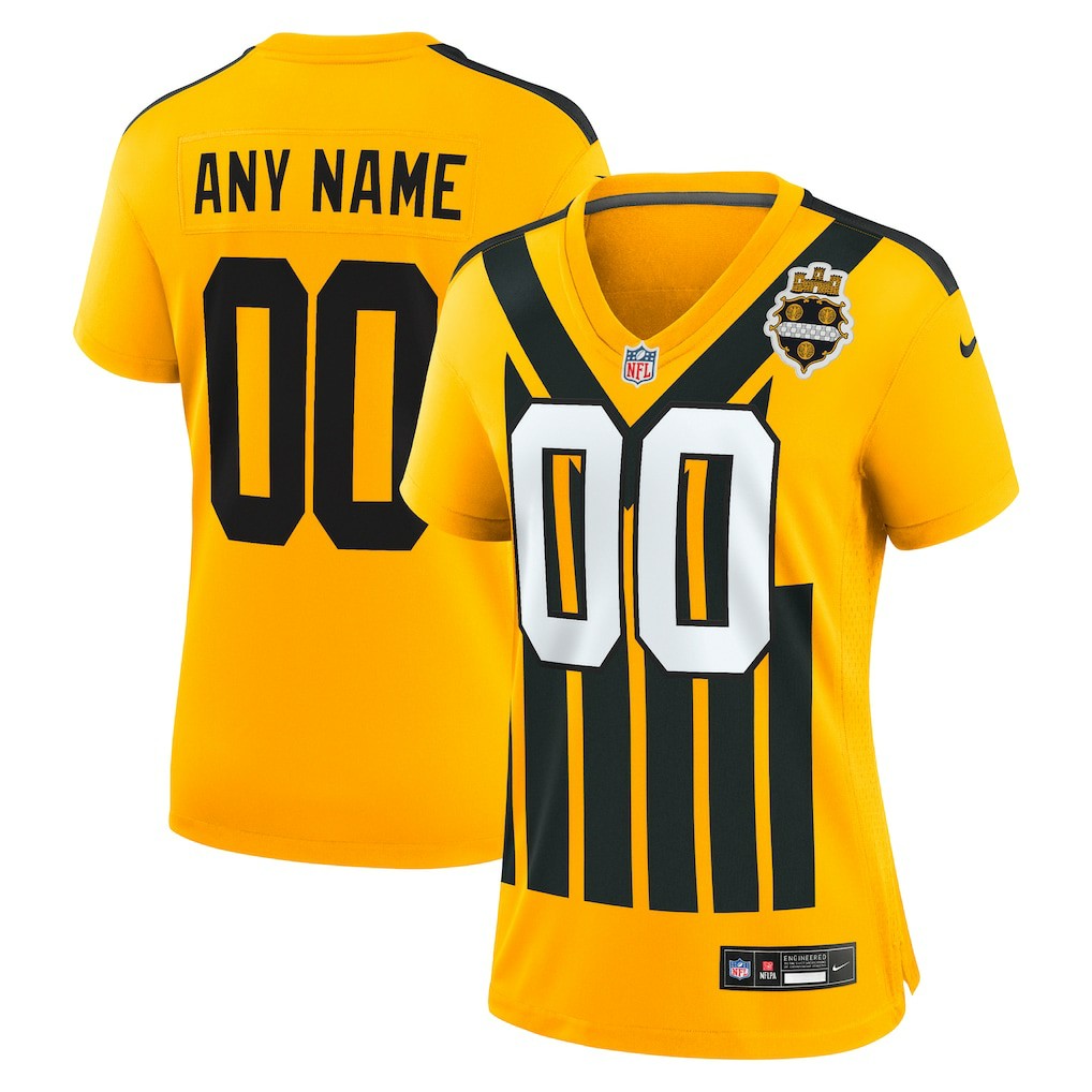 Pittsburgh Steelers Women's Alternate 1933 Throwback Game Custom Jersey Gold | Nike for Sale