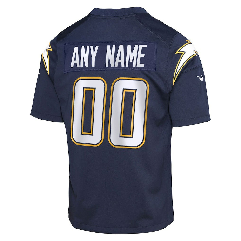Los Angeles Chargers Youth Alternate Super Chargers Game Custom Jersey Navy | Nike for Sale