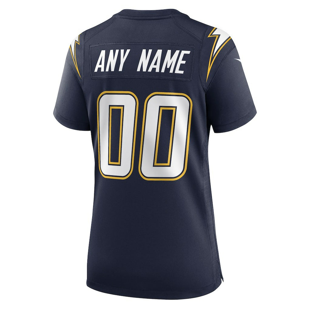 Los Angeles Chargers Women's Alternate Super Chargers Game Custom Jersey Navy | Nike for Sale
