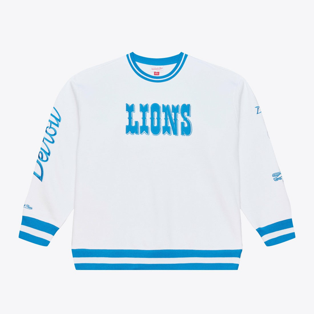 Detroit Lions Arctic Fleece Sweatshirt White | Mitchell & Ness