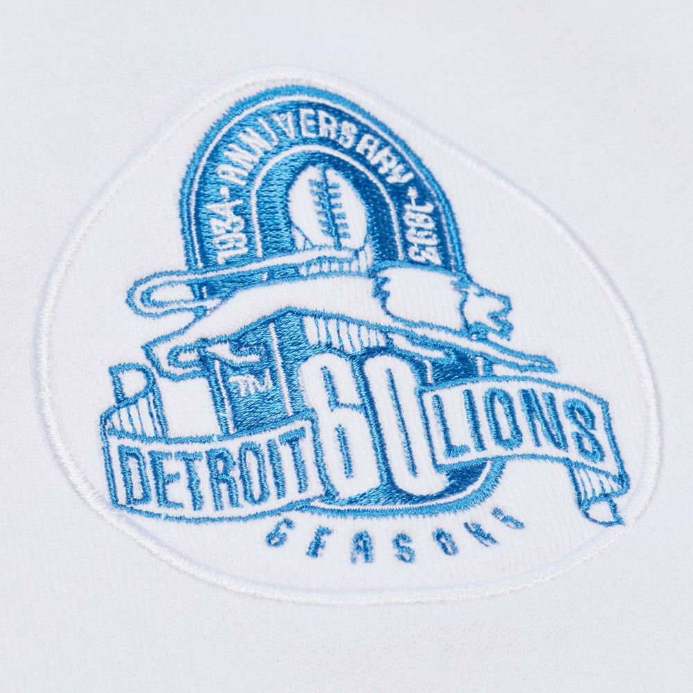 Detroit Lions Arctic Fleece Sweatshirt White | Mitchell & Ness
