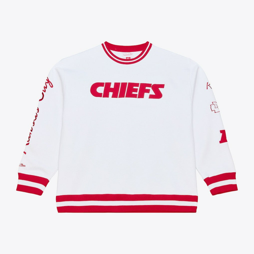 Kansas City Chiefs Arctic Fleece Sweatshirt White | Mitchell & Ness