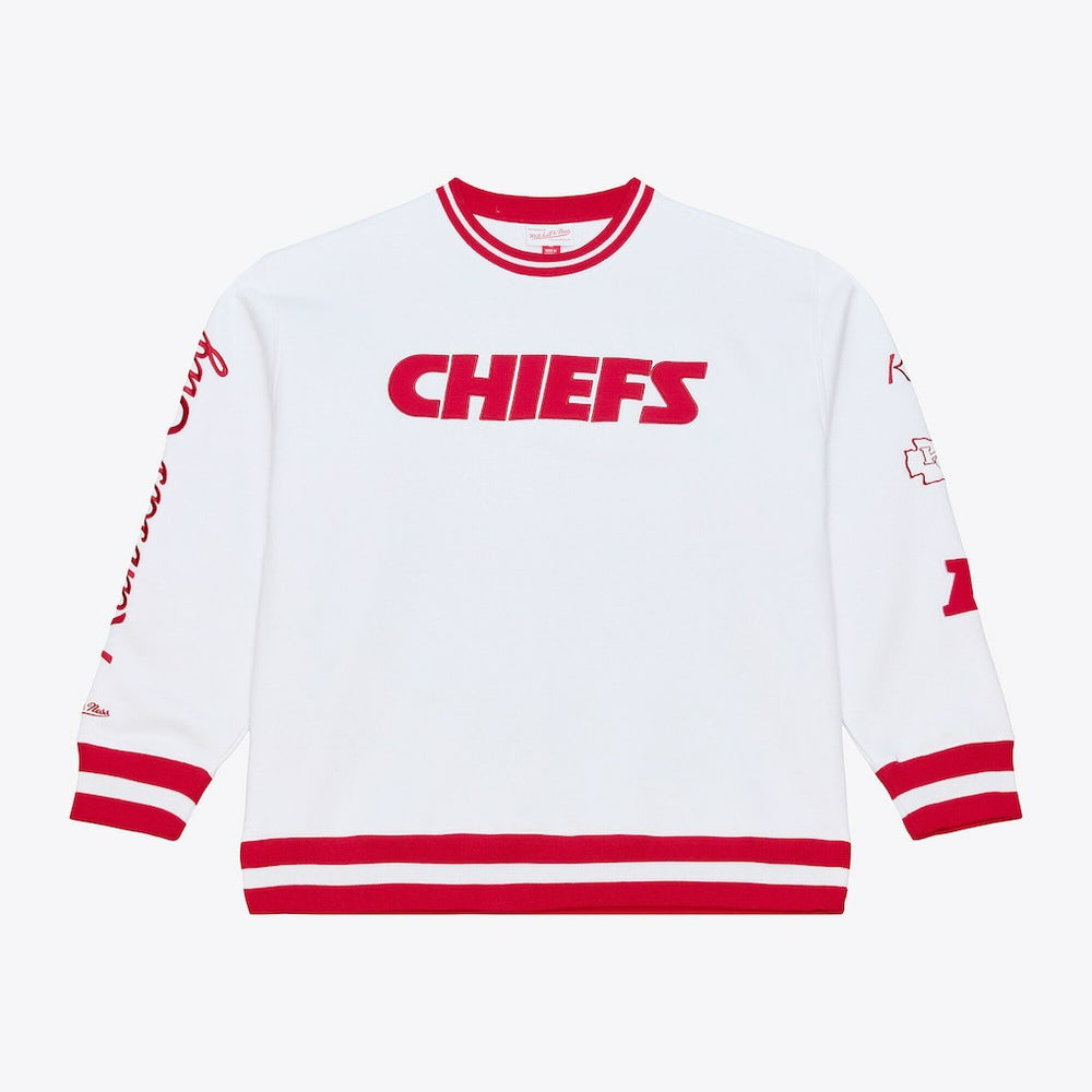 Kansas City Chiefs Arctic Fleece Sweatshirt White | Mitchell & Ness