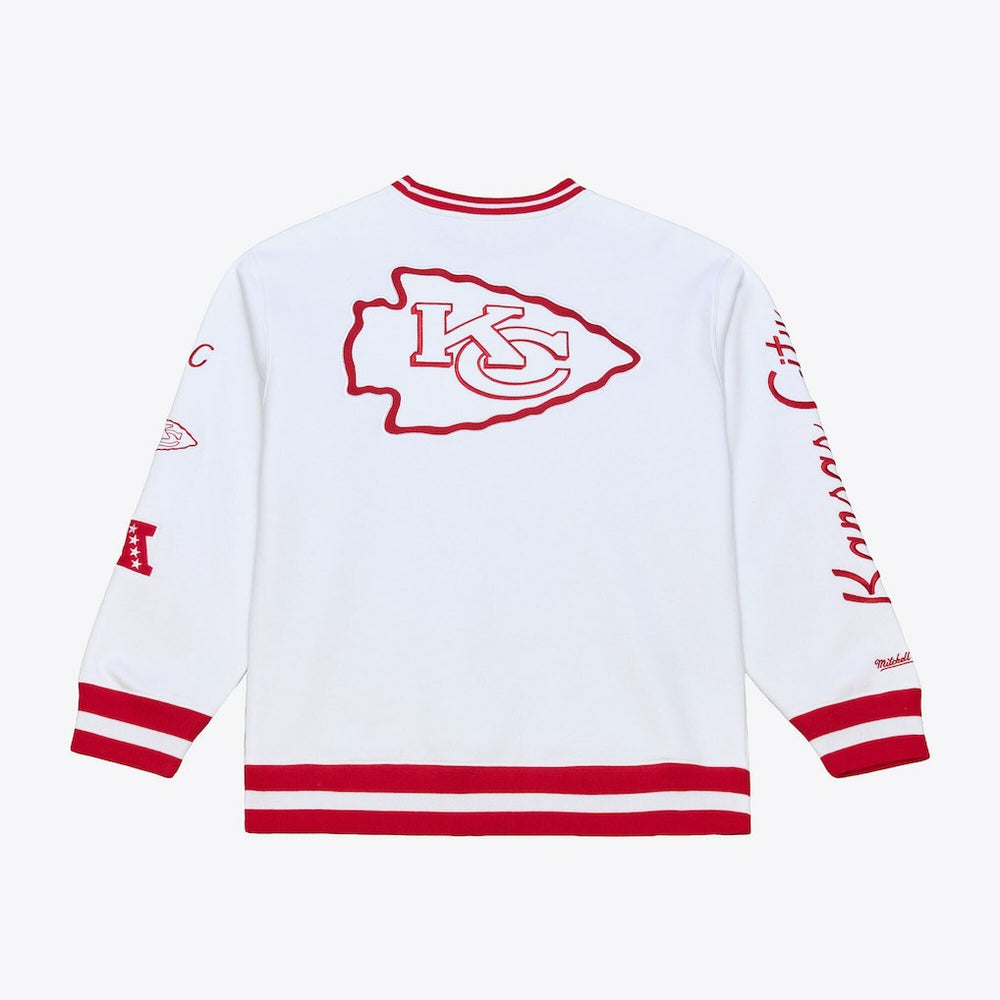 Kansas City Chiefs Arctic Fleece Sweatshirt White | Mitchell & Ness