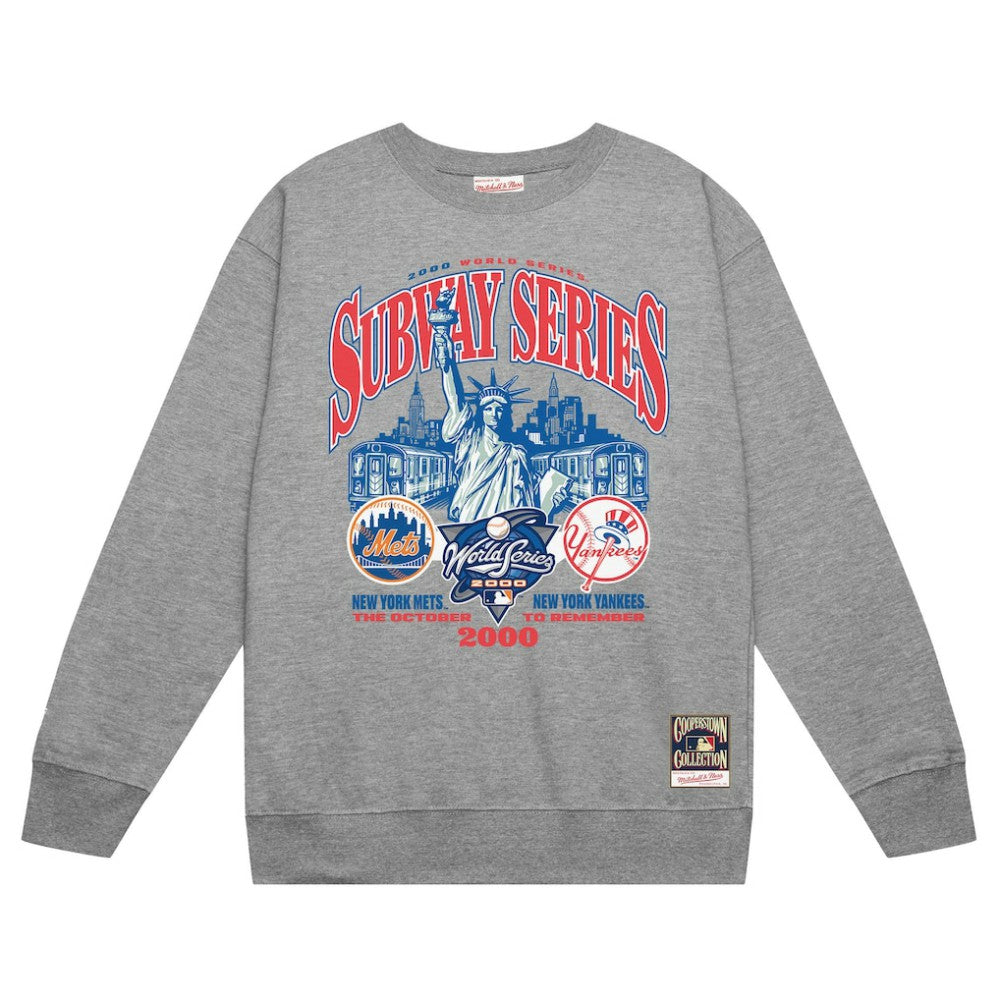 New York Yankees vs. New York Mets Mitchell & Ness 2000 World Series Pullover Sweatshirt - MLB
