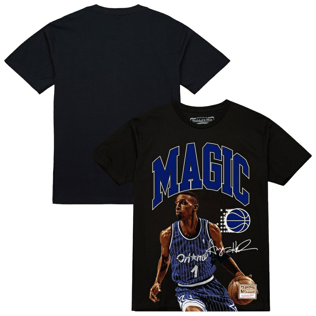 Penny Hardaway Orlando Magic Hardwood Classics Player Arch T-Shirt Black - NBA