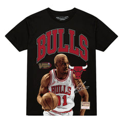 Dennis Rodman Chicago Bulls Hardwood Classics Player Arch T-Shirt Black - NBA
