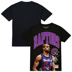 Vince Carter Toronto Raptors Hardwood Classics Player Arch T-Shirt Black - NBA