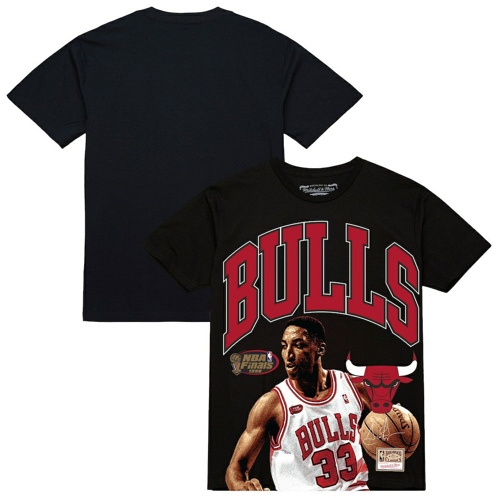 Scottie Pippen Chicago Bulls Hardwood Classics Player Arch T-Shirt Black - NBA