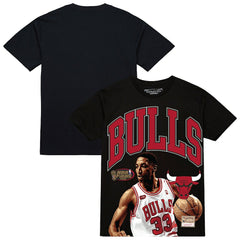 Scottie Pippen Chicago Bulls Hardwood Classics Player Arch T-Shirt Black - NBA