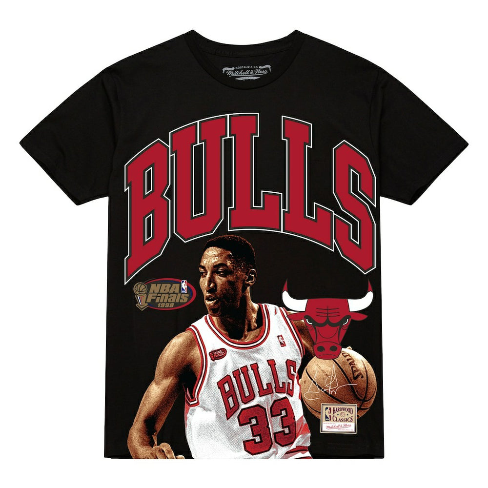 Scottie Pippen Chicago Bulls Hardwood Classics Player Arch T-Shirt Black - NBA