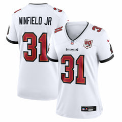 Antoine Winfield Jr. Tampa Bay Buccaneers Women's 50th Season Patch Game Jersey White | Nike for Sale