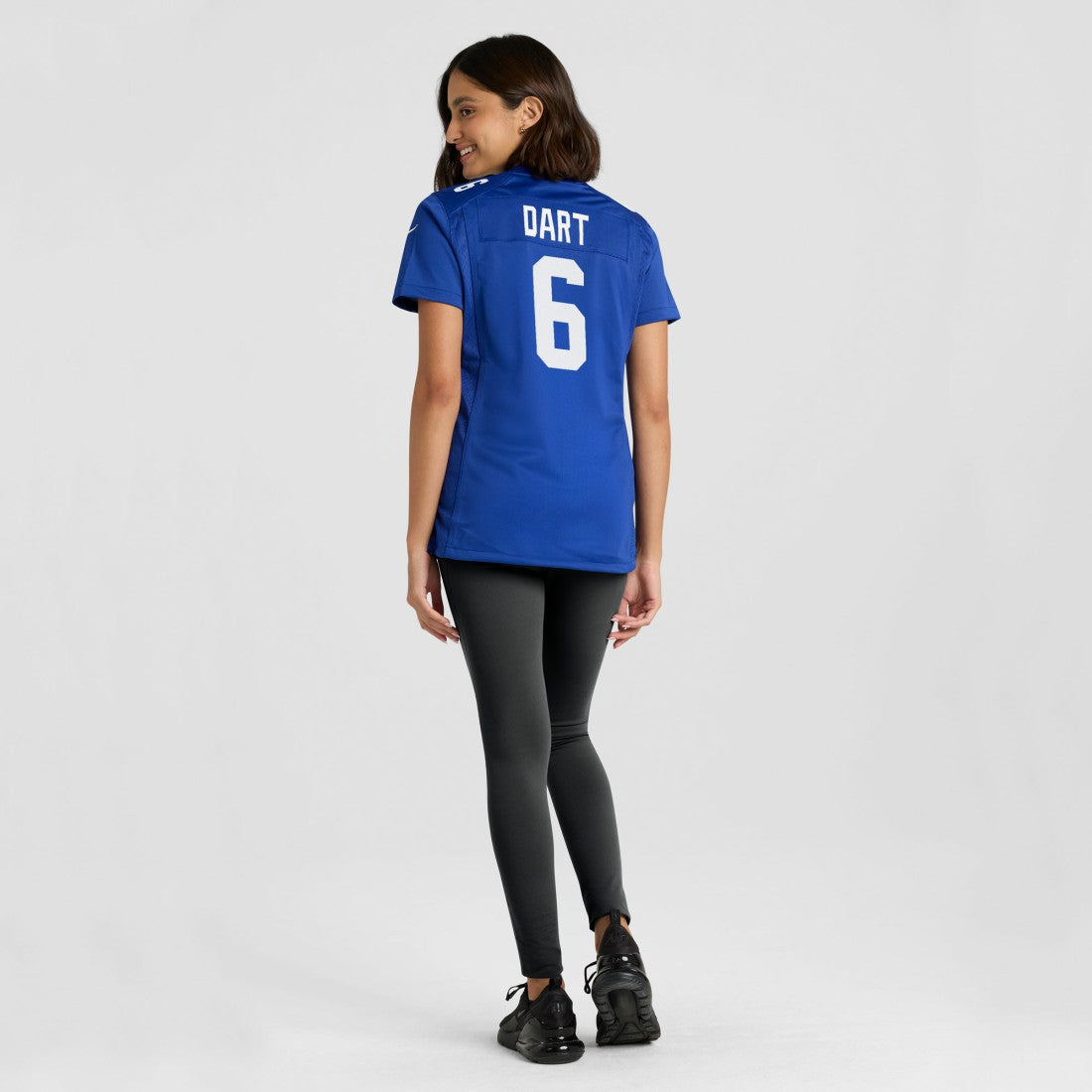 Jaxson Dart New York Giants Women's Team Game Jersey Royal | Nike for Sale