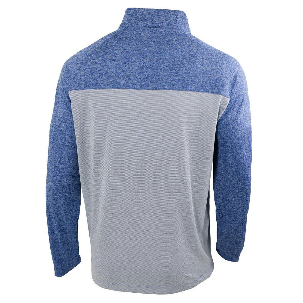 Oklahoma City Thunder 2025 NBA Finals Champions Rockin' It Raglan Omni-Wick Quarter-Zip Pullover Blue - NBA