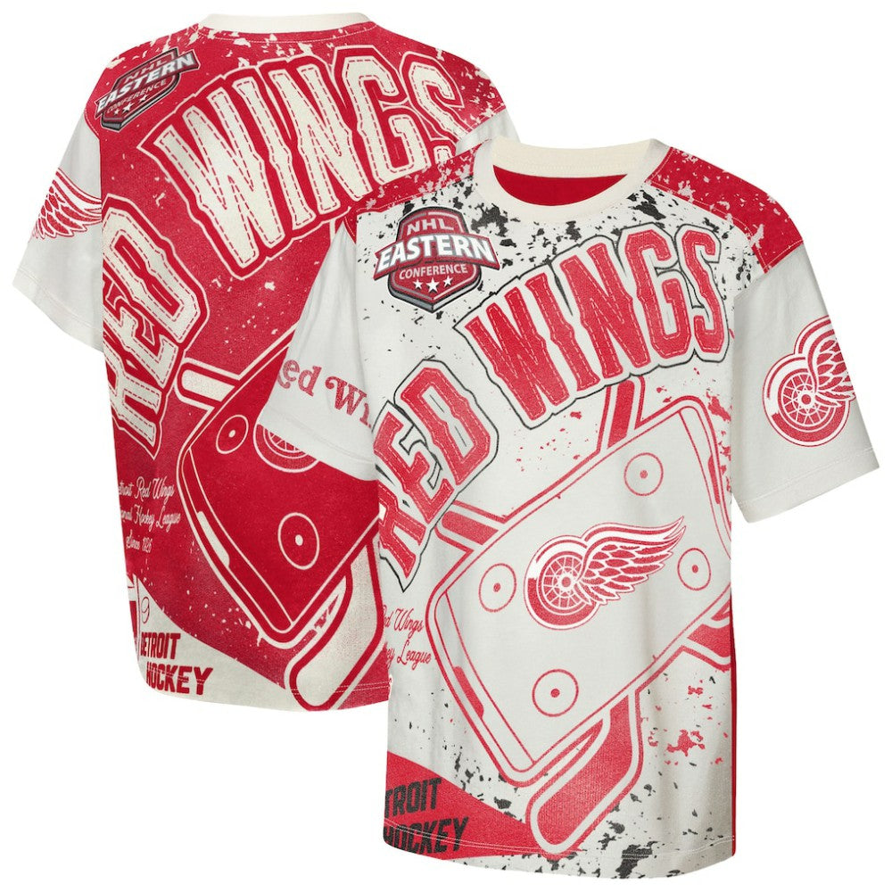 Detroit Red Wings Outerstuff Youth Top Player T-Shirt - Cream - NHL