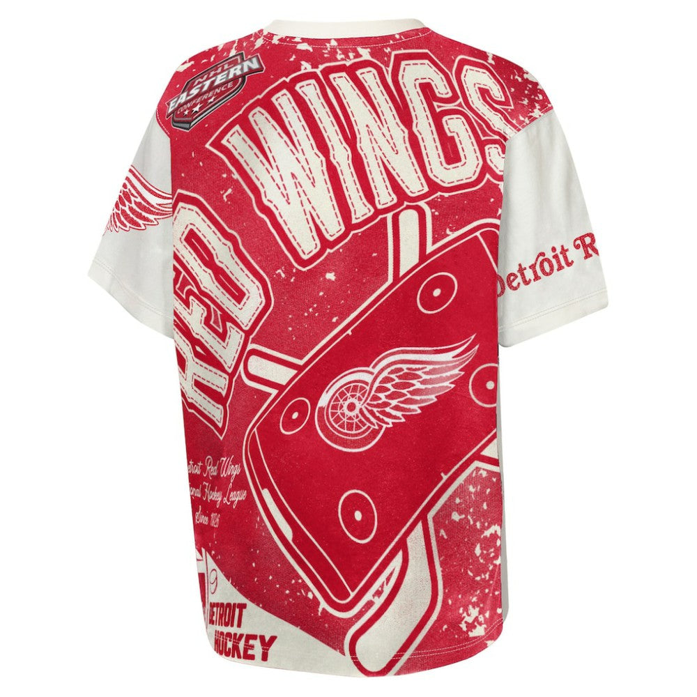 Detroit Red Wings Outerstuff Youth Top Player T-Shirt - Cream - NHL