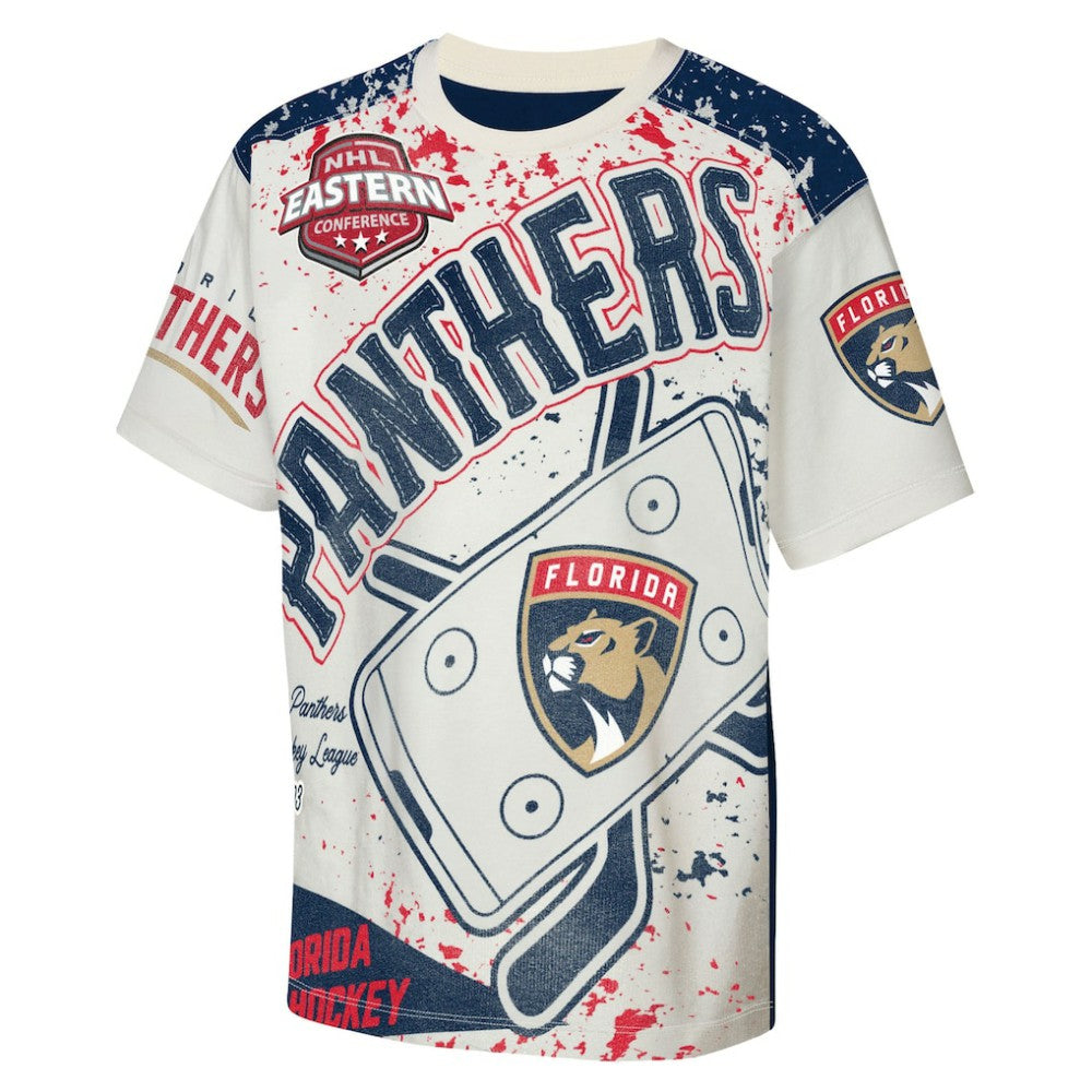 Florida Panthers Outerstuff Youth Top Player T-Shirt - Cream - NHL