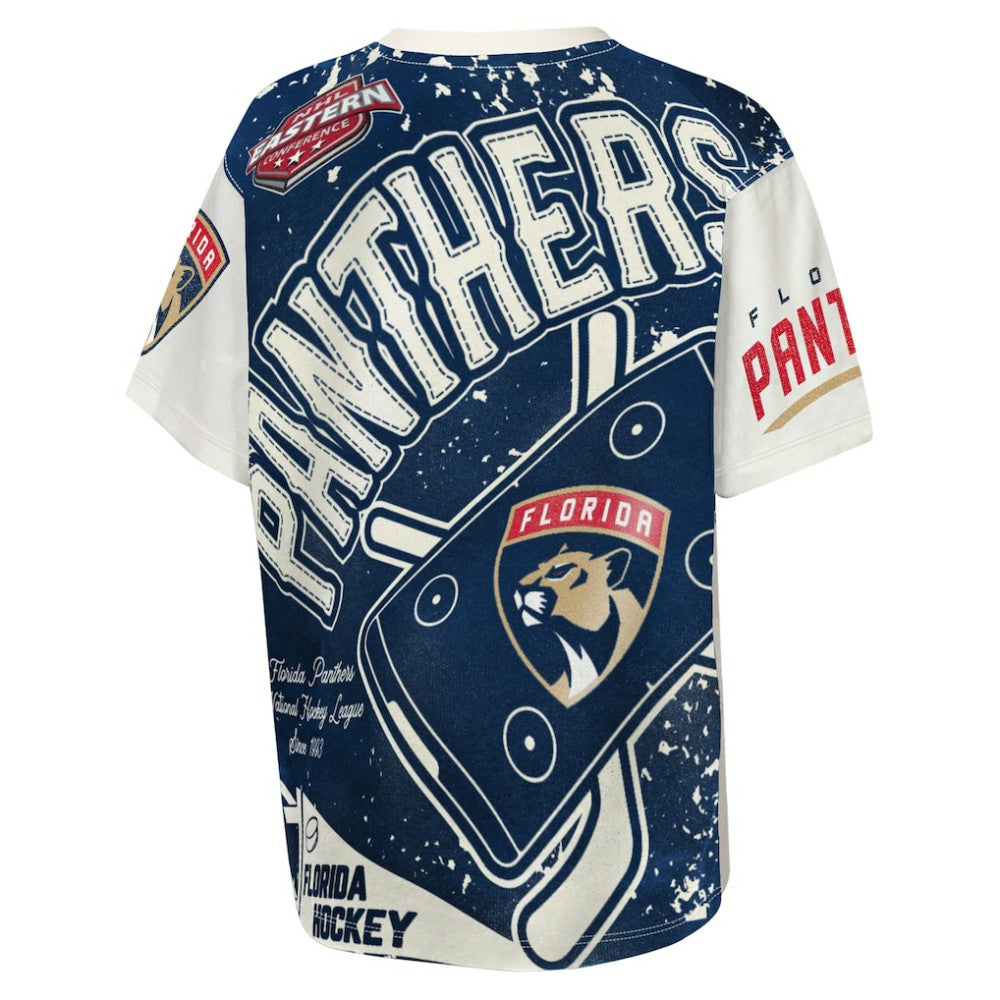 Florida Panthers Outerstuff Youth Top Player T-Shirt - Cream - NHL