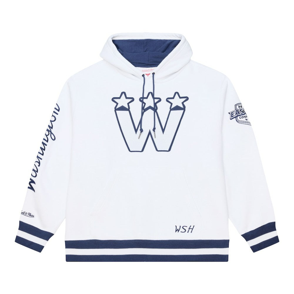 Washington Capitals Mitchell & Ness Arctic Fleece Hoodie - White - NHL