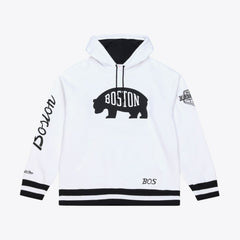 Boston Bruins Mitchell & Ness Arctic Fleece Hoodie - White - NHL