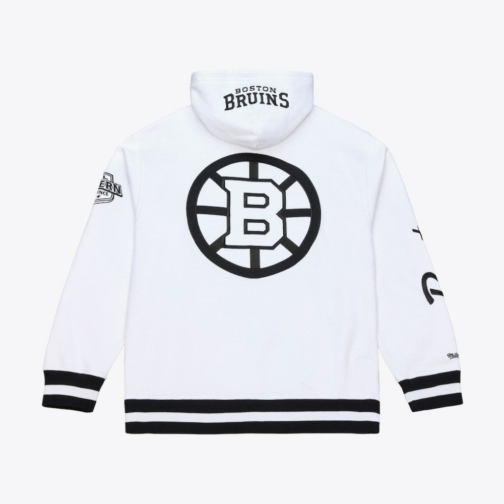 Boston Bruins Mitchell & Ness Arctic Fleece Hoodie - White - NHL