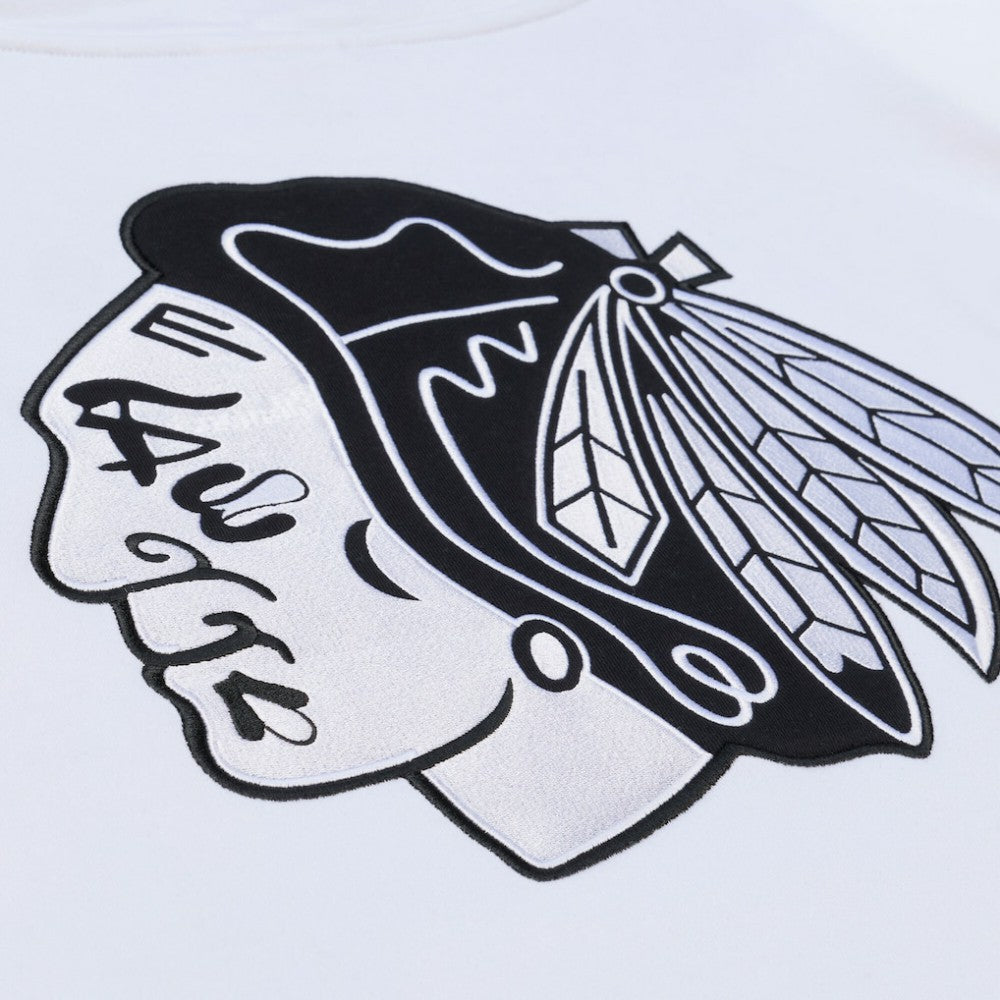 Chicago Blackhawks Mitchell & Ness Arctic Fleece Hoodie - White - NHL