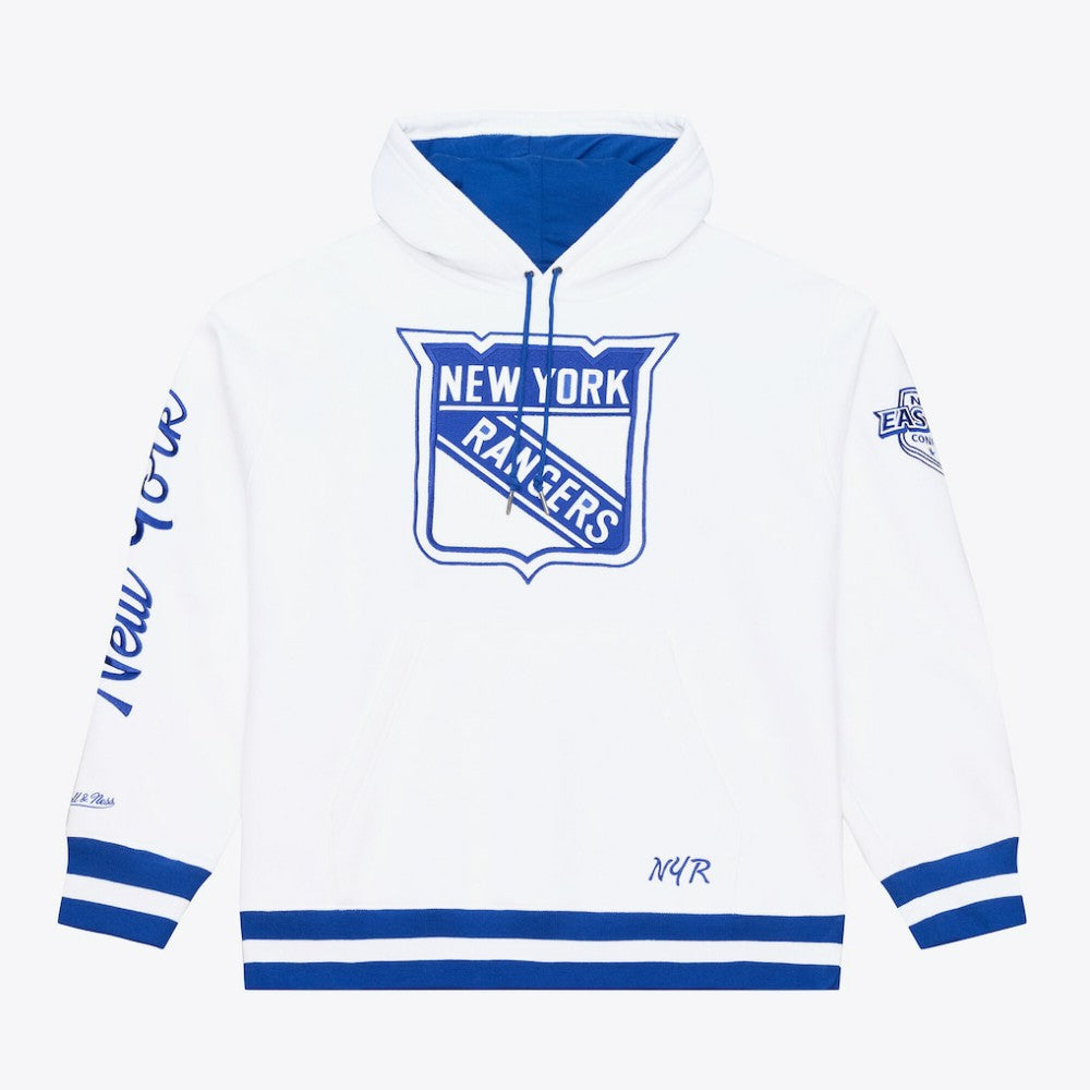 New York Rangers Mitchell & Ness Arctic Fleece Hoodie - White - NHL