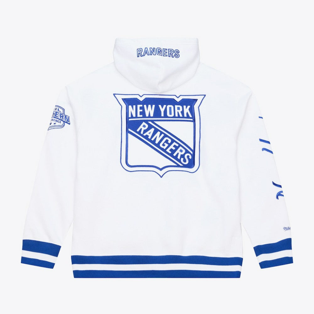 New York Rangers Mitchell & Ness Arctic Fleece Hoodie - White - NHL