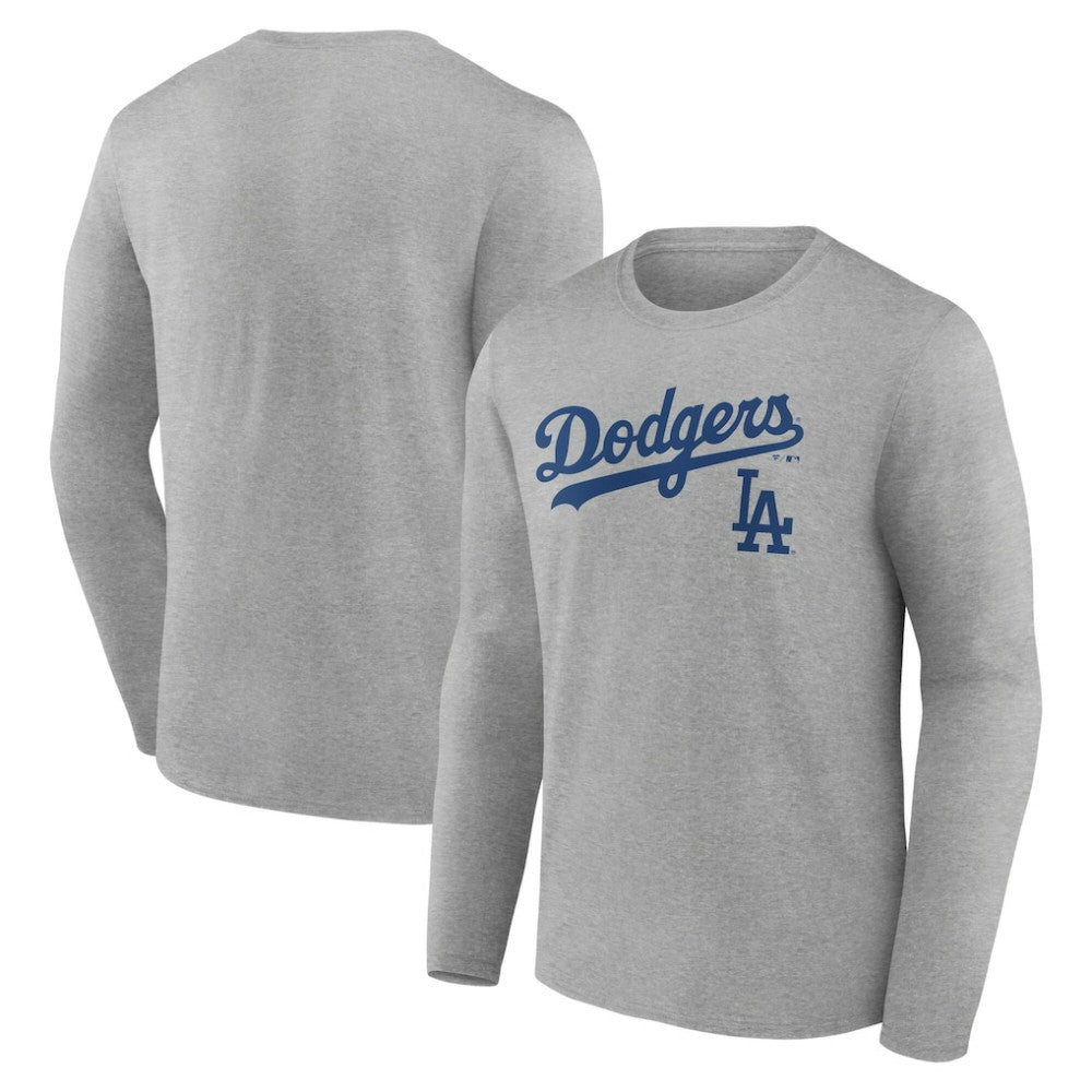 Los Angeles Dodgers Team Lockup Long Sleeve T-Shirt - MLB