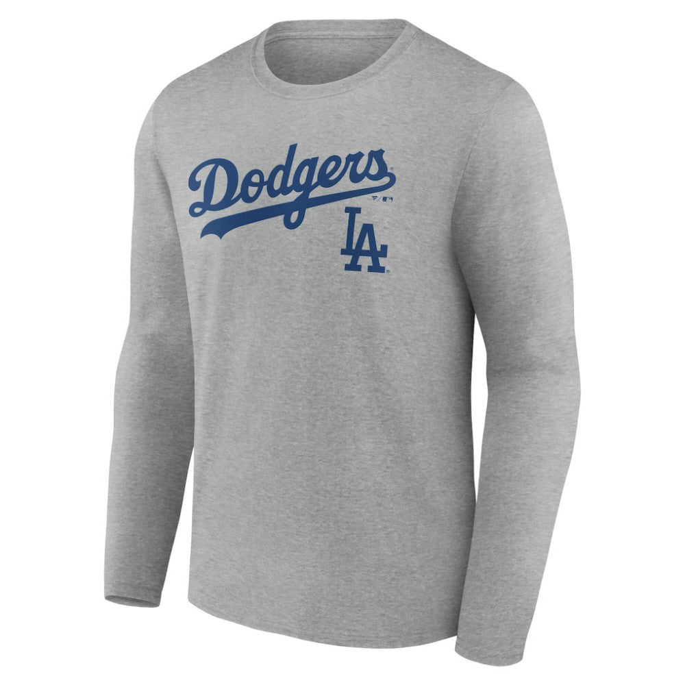 Los Angeles Dodgers Team Lockup Long Sleeve T-Shirt - MLB