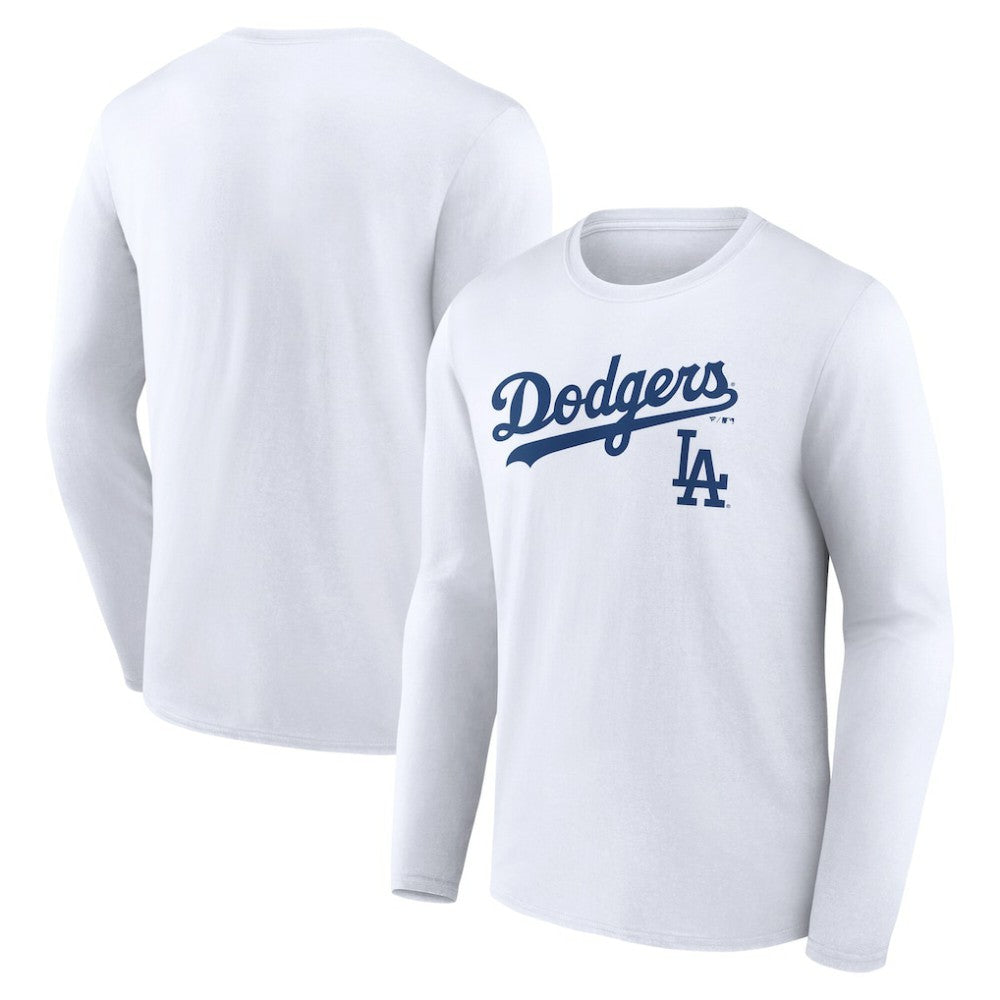 Los Angeles Dodgers Team Lockup Long Sleeve T-Shirt - MLB