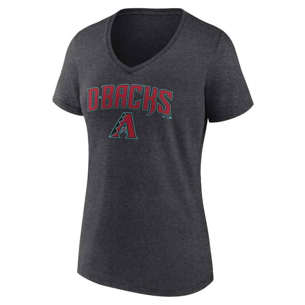 Arizona Diamondbacks Women's Team Lockup V-Neck T-Shirt - MLB
