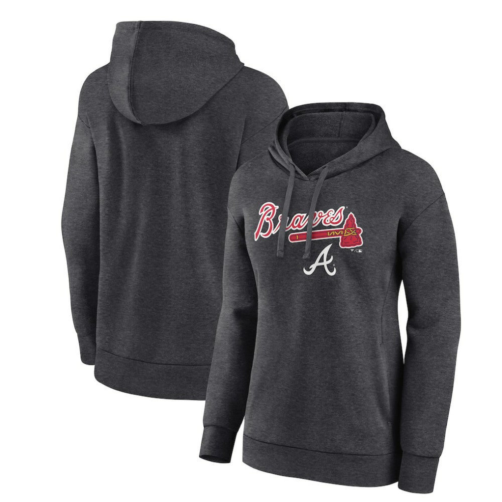 Atlanta Braves Women's Team Lockup Hoodie - MLB