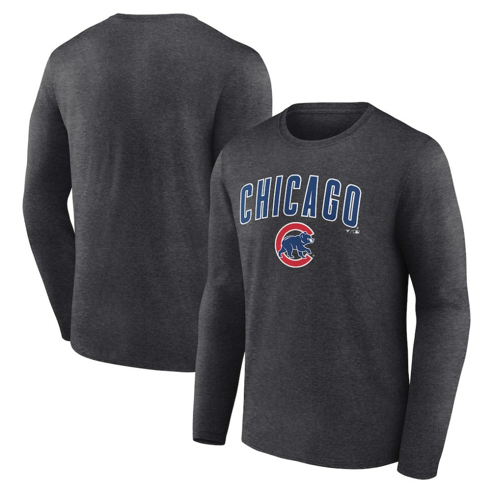 Chicago Cubs Team Lockup Long Sleeve T-Shirt - MLB