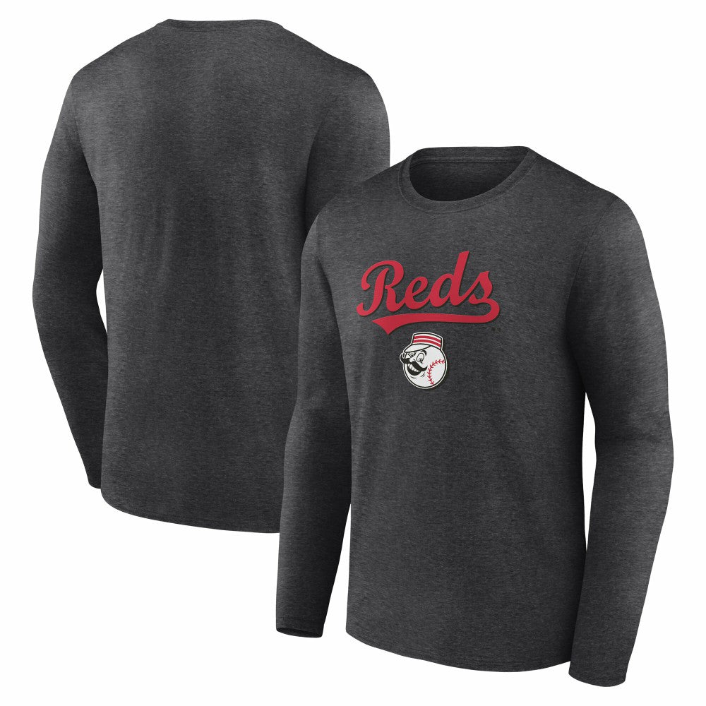 Cincinnati Reds Team Lockup Long Sleeve T-Shirt - MLB
