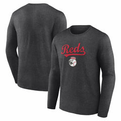 Cincinnati Reds Team Lockup Long Sleeve T-Shirt - MLB