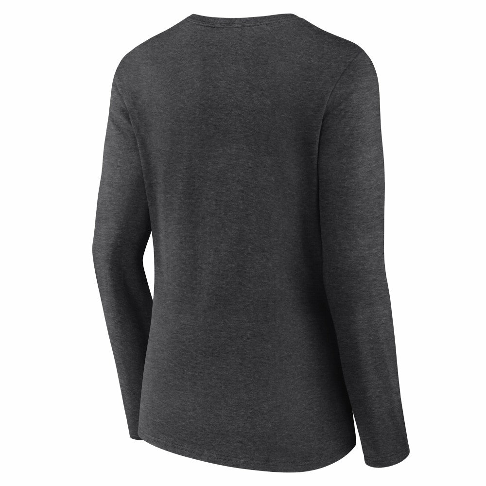 Cincinnati Reds Women's Team Lockup Long Sleeve V-Neck T-Shirt - MLB