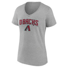 Arizona Diamondbacks Women's Team Lockup V-Neck T-Shirt - MLB
