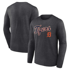 Detroit Tigers Team Lockup Long Sleeve T-Shirt - MLB