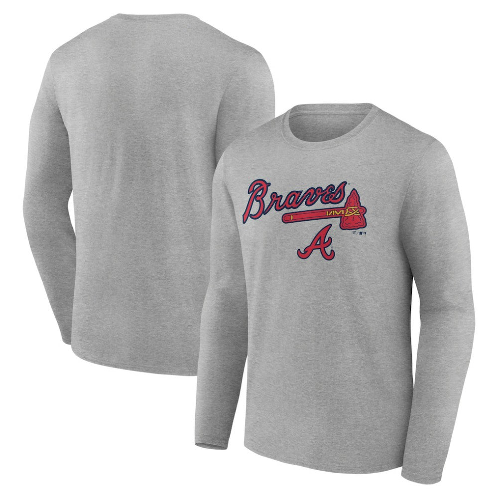 Atlanta Braves Team Lockup Long Sleeve T-Shirt - MLB