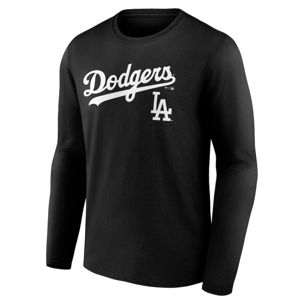 Los Angeles Dodgers Team Lockup Long Sleeve T-Shirt - MLB