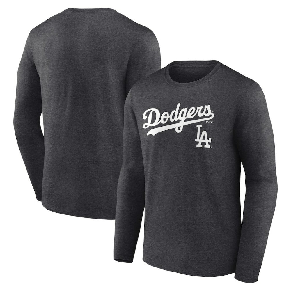 Los Angeles Dodgers Team Lockup Long Sleeve T-Shirt - MLB