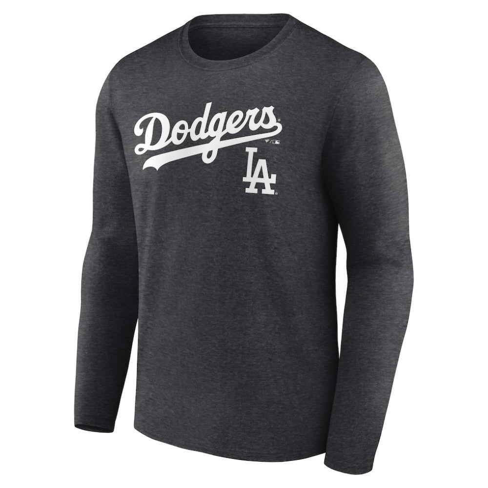 Los Angeles Dodgers Team Lockup Long Sleeve T-Shirt - MLB