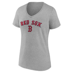 Boston Red Sox Women's Team Lockup V-Neck T-Shirt - MLB