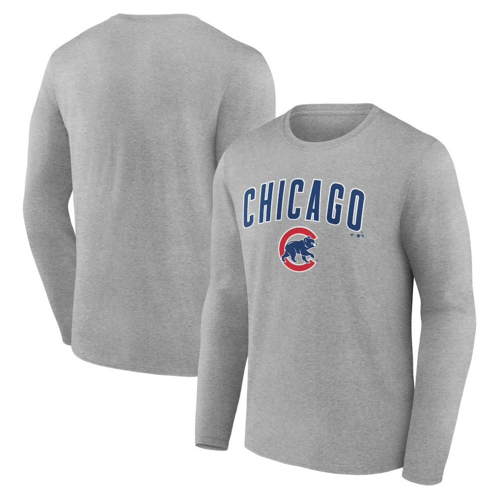 Chicago Cubs Team Lockup Long Sleeve T-Shirt - MLB
