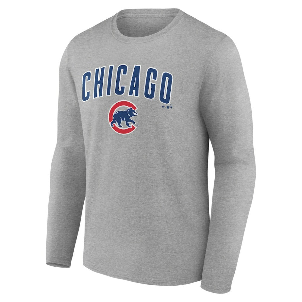 Chicago Cubs Team Lockup Long Sleeve T-Shirt - MLB