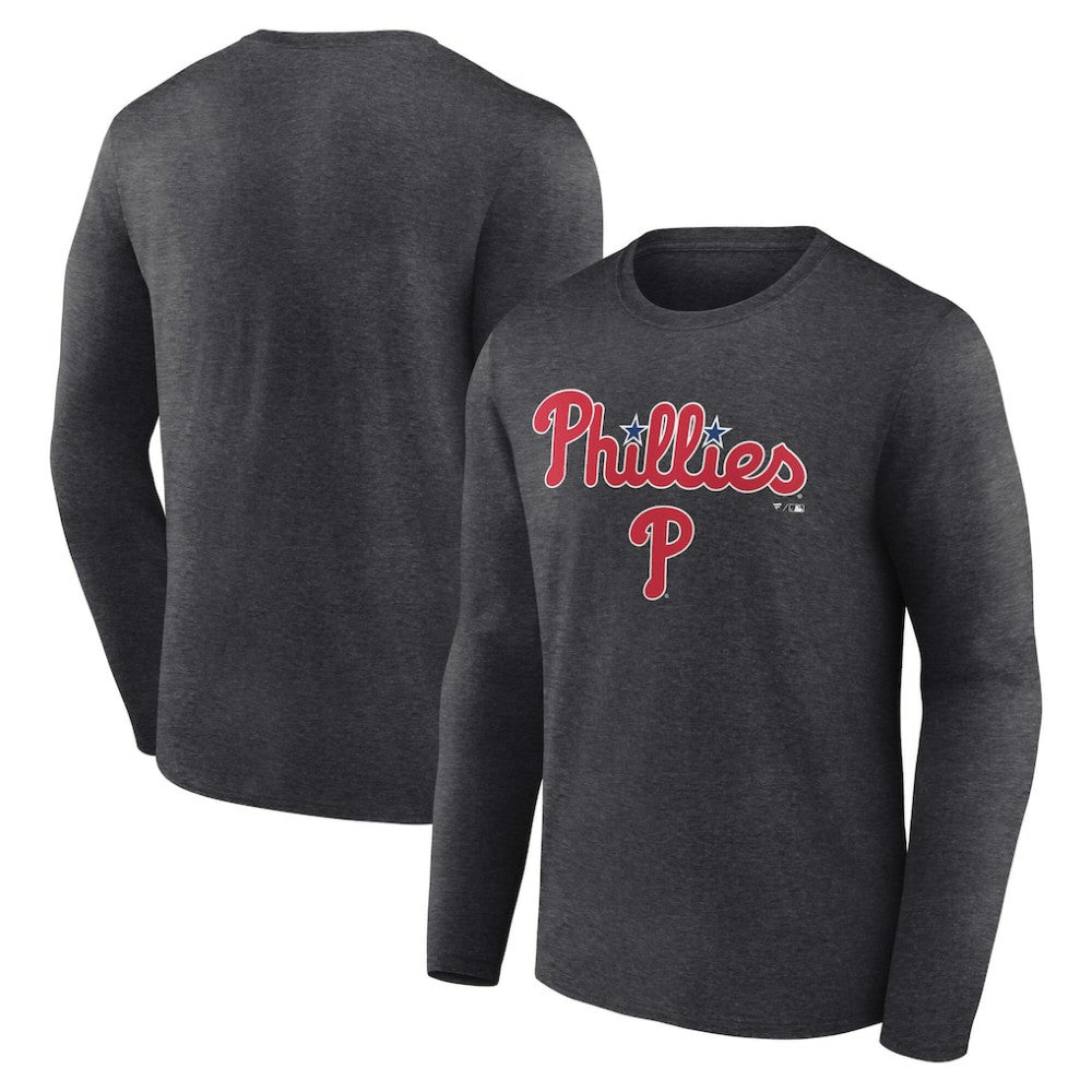 Philadelphia Phillies Team Lockup Long Sleeve T-Shirt - MLB