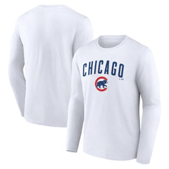 Chicago Cubs Team Lockup Long Sleeve T-Shirt - MLB
